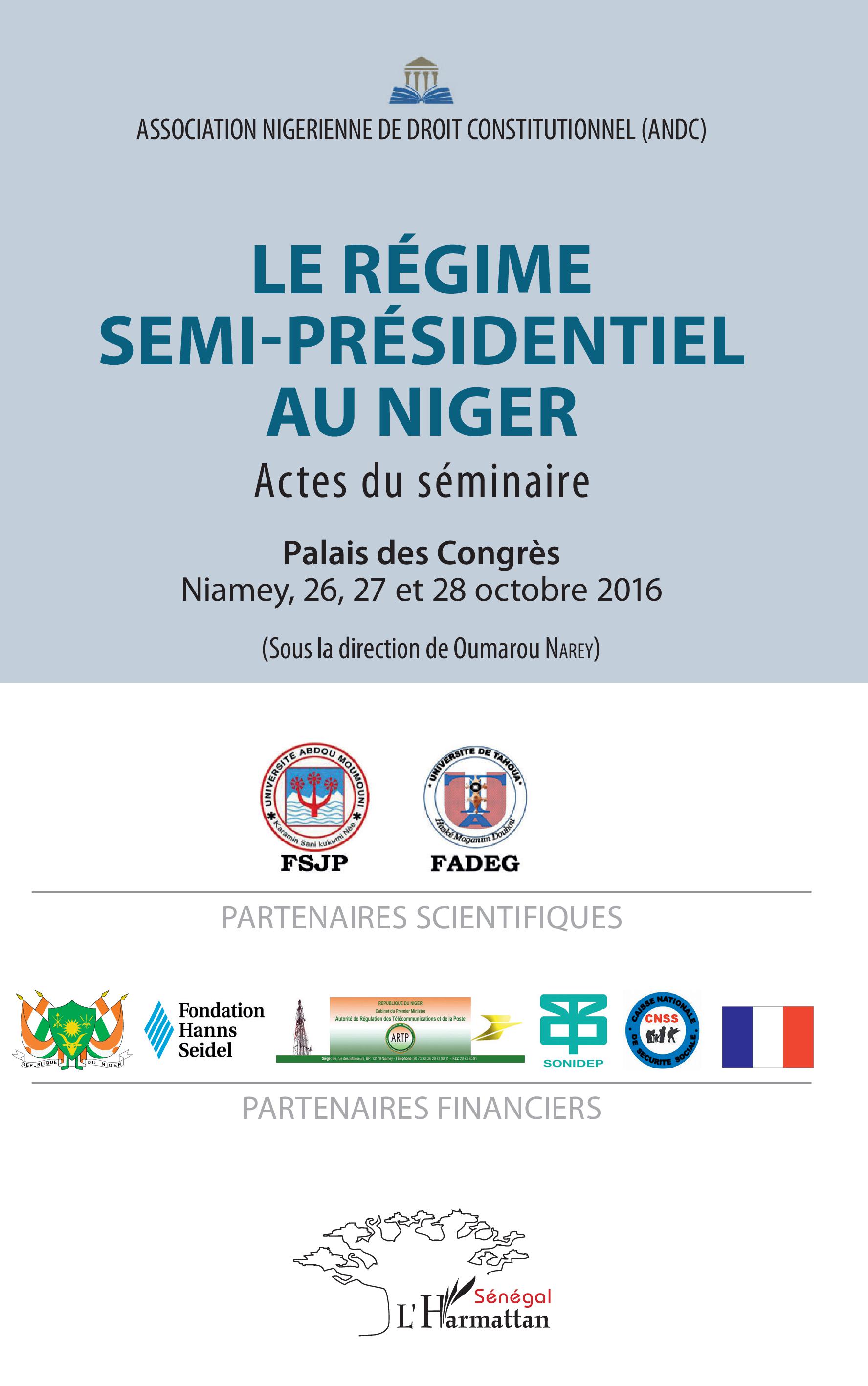 Le régime semi-présidentiel au Niger (co-editor)